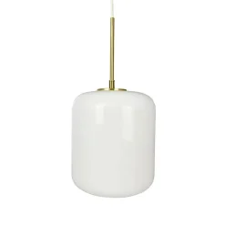 Silvia D20 pendel, opal/messing