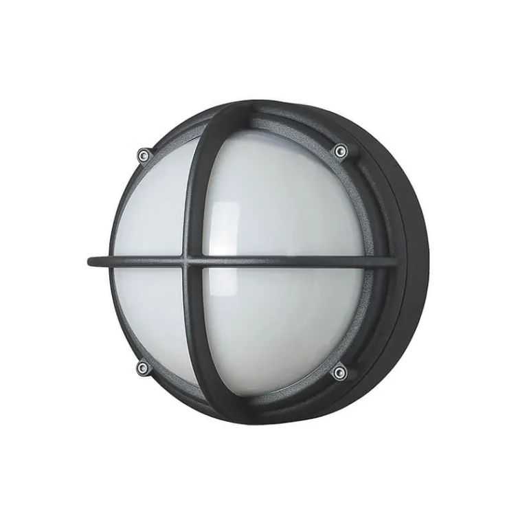 Skot LED udendørs væglampe / loftlampe, opal/grafit