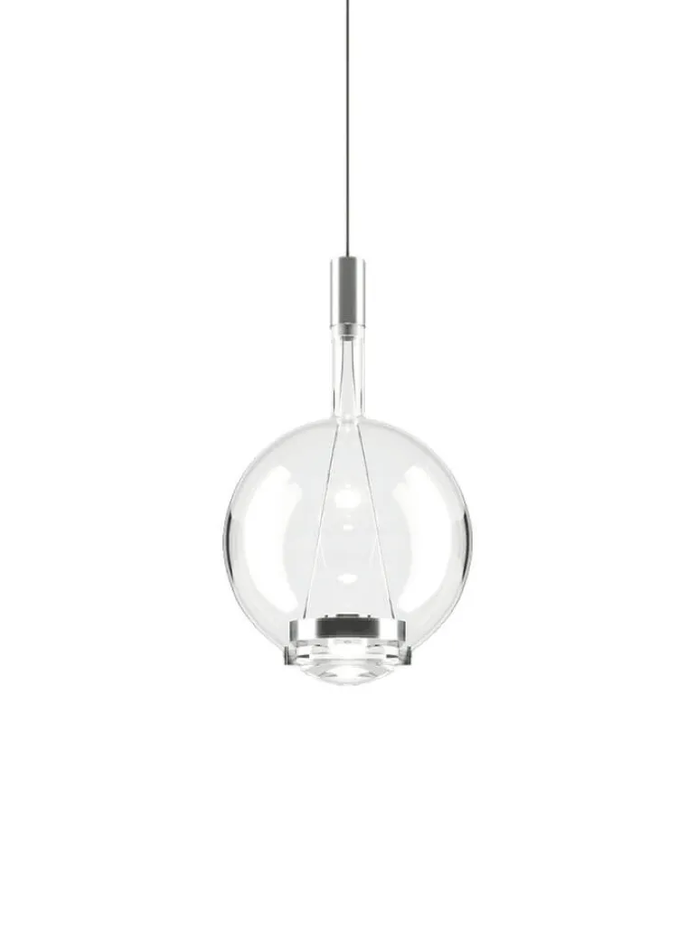 Sky-Fall Round medium pendel, krystal