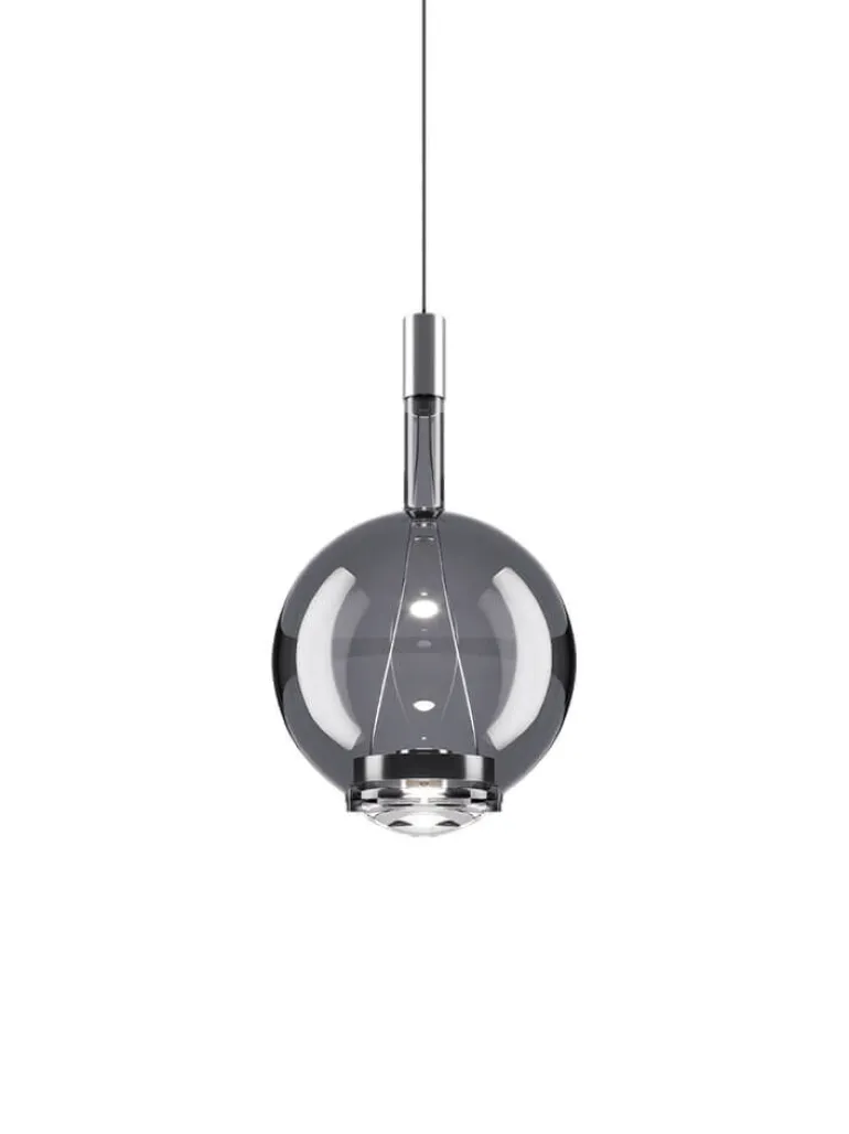 Sky-Fall Round medium pendel, smoke