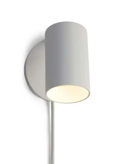 SpotOn1 Circle Wall m/afbryder væglampe/spot, hvid