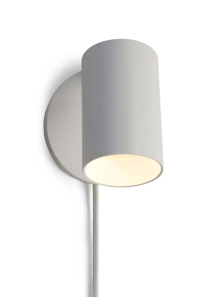 SpotOn1 Circle Wall m/afbryder væglampe/spot, hvid