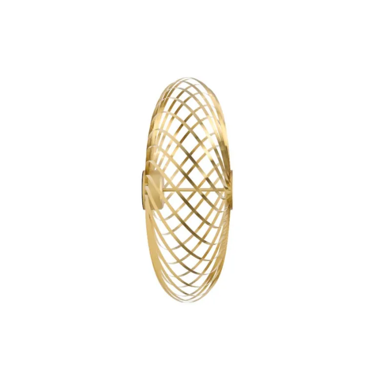 Spring væglampe, messing