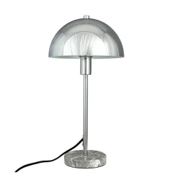 Stockholm D20 bordlampe, krom/marmor