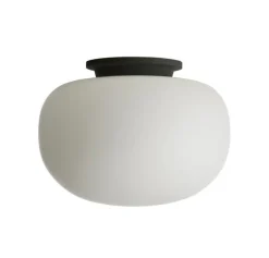 Supernate loftlampe Ø38, opal/sort