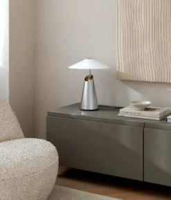 Taido bordlampe, krom