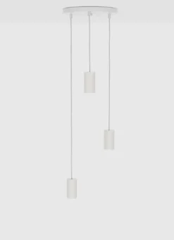 Tala Alumina Triple pendel (fatning), hvid