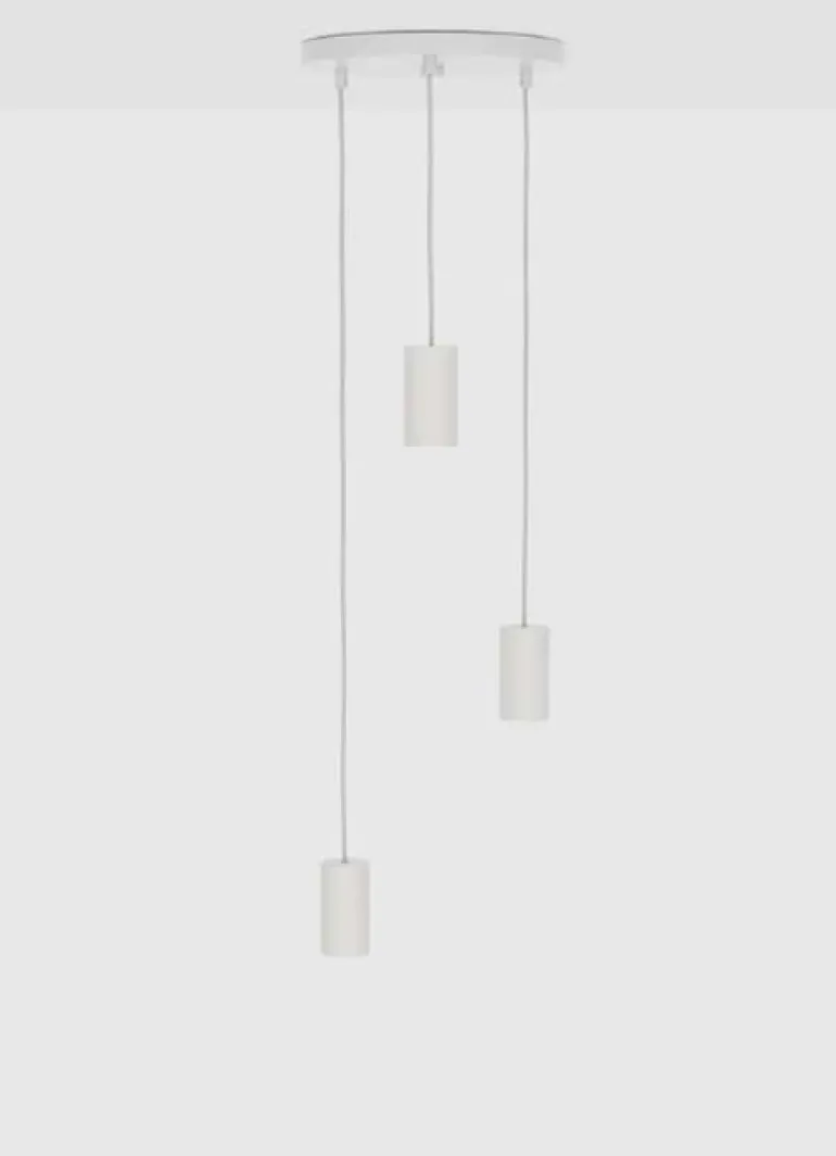 Tala Alumina Triple pendel (fatning), hvid