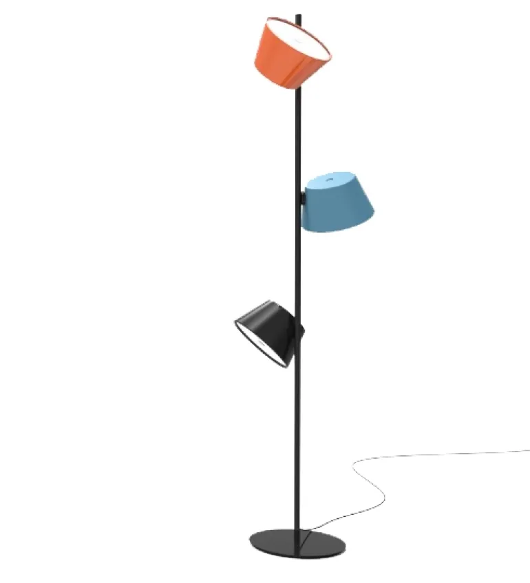 TAM TAM P3 gulvlampe, sort