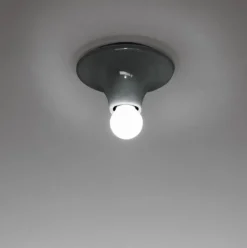 Teti væglampe / loftlampe, transparent grafit grå