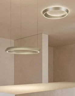 Tidal Adjustable pendel, pearl m/hvid baldakin