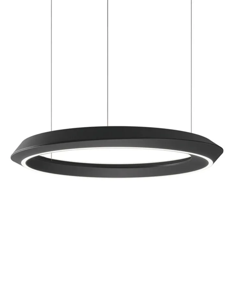 Tidal Adjustable pendel, sort m/hvid baldakin