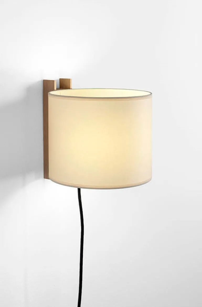 TMM Corto væglampe, bøg/beige m/ledning