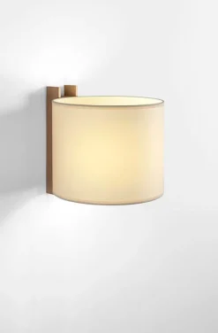 TMM Corto væglampe, valnød/beige