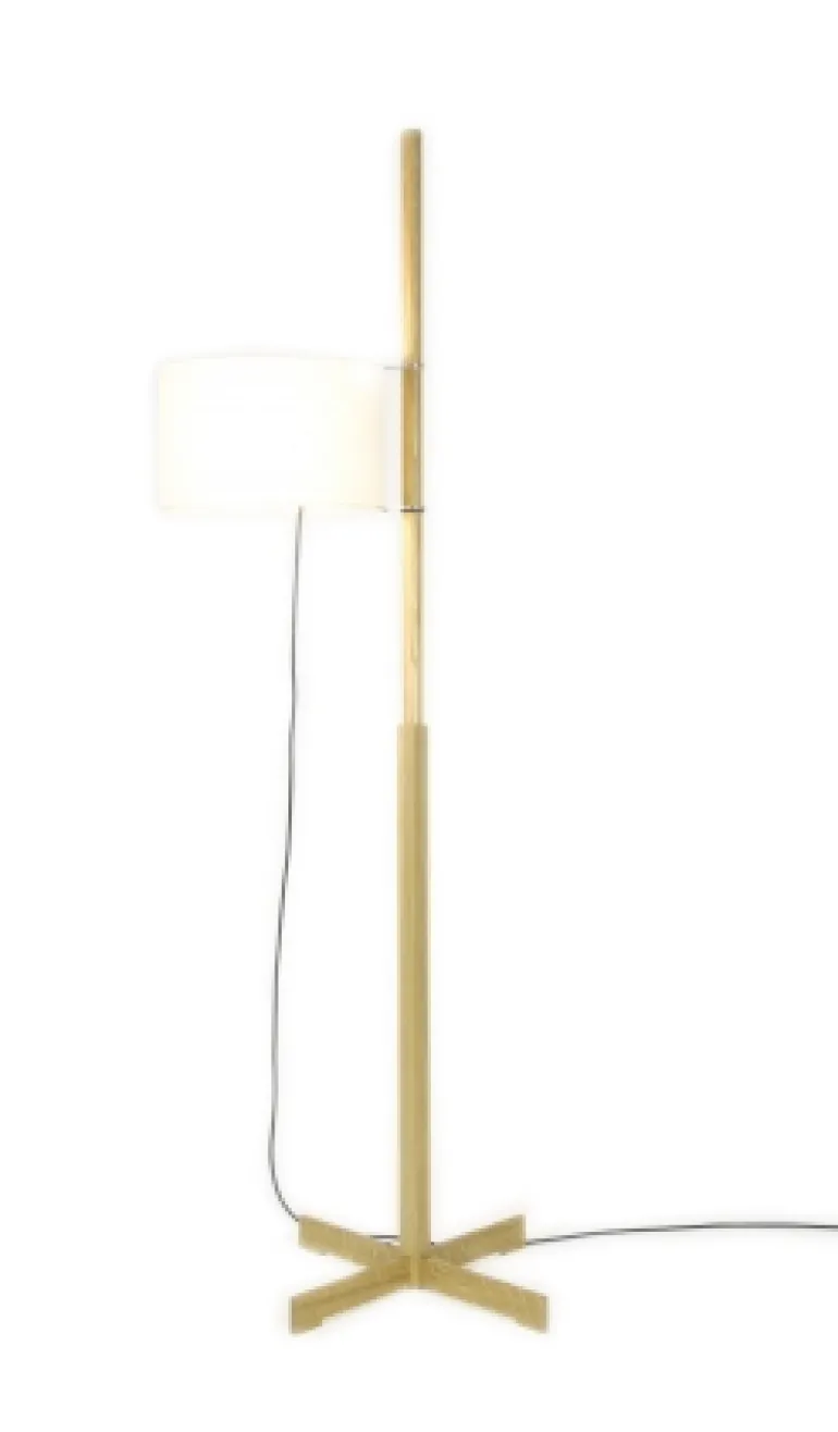 TMM gulvlampe, eg/hvid