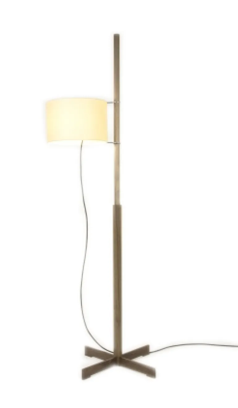 TMM gulvlampe, valnød/beige