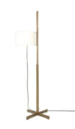 TMM gulvlampe, valnød/hvid