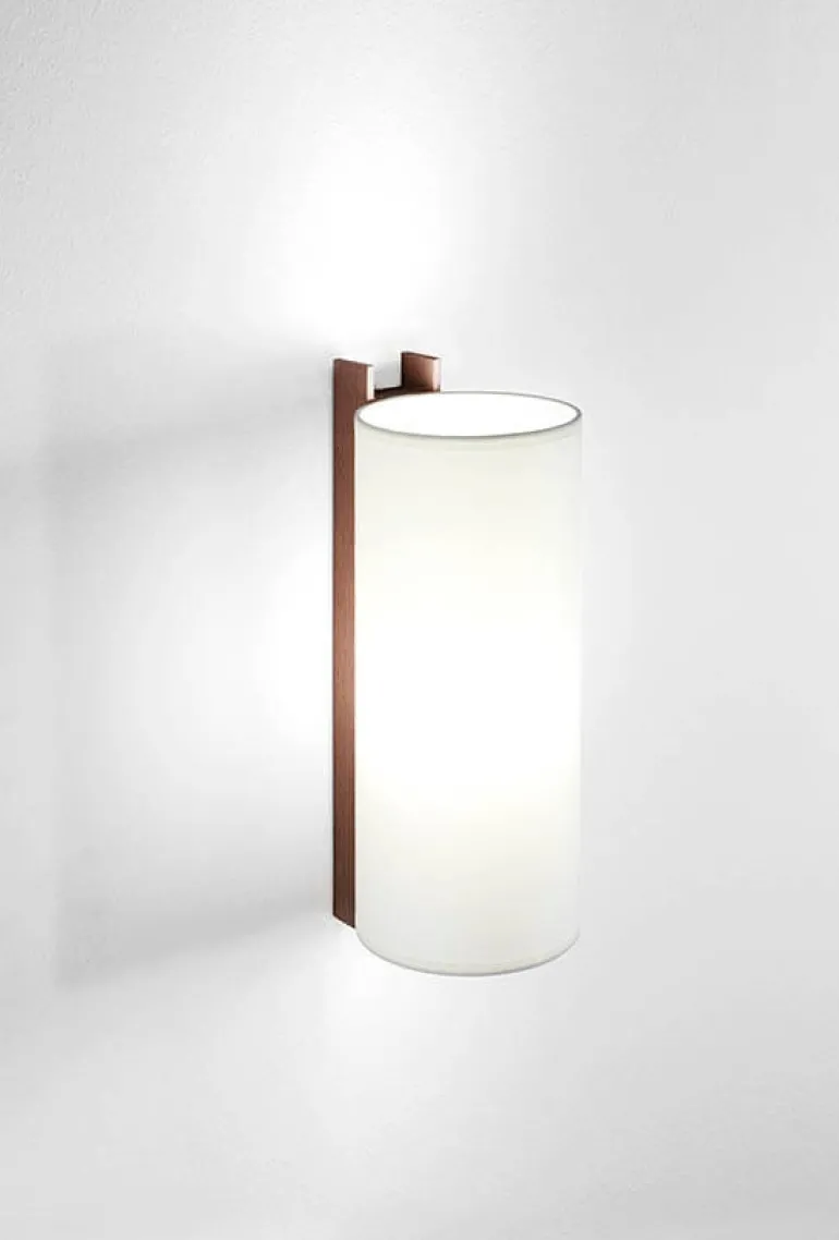 TMM Largo væglampe, valnød/hvid