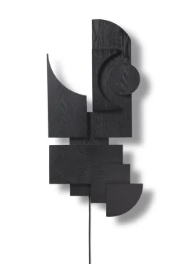 Totem Deco væglampe, sort