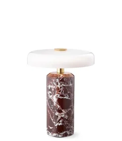 TRIP portable batterilampe / bordlampe, burgundy/opal