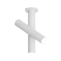 Tubes loftlampe, grå/hvid