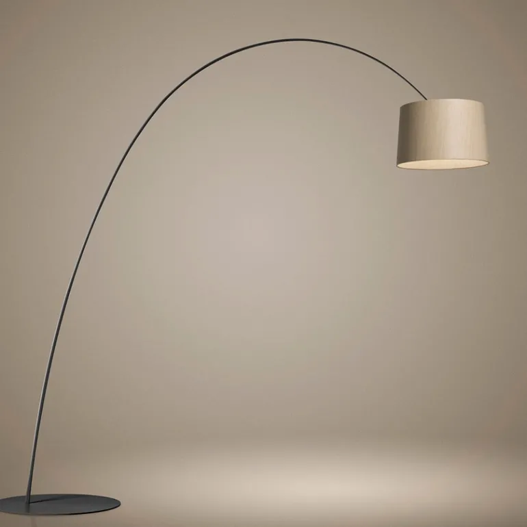 Twiggy Elle Wood LED gulvlampe, sort