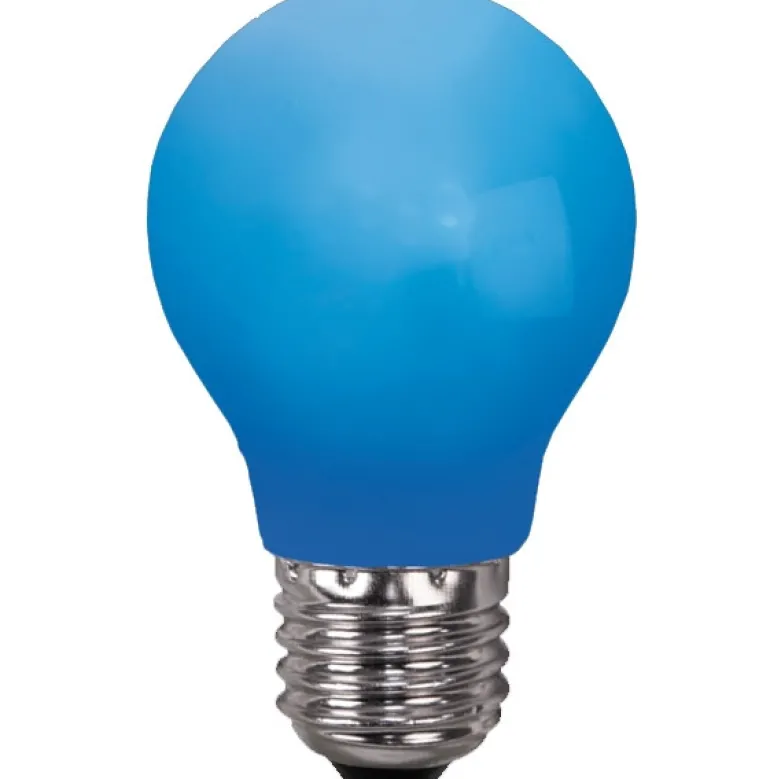 Udendørs LED OUT Ø55mm IP20 LED 1W E27, blå