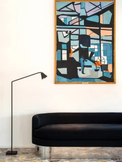 UNTITLED Reading Cone gulvlampe, sort/sort