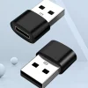 USB A til USB C adapter, sort