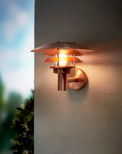 Venø udendørs væglampe, kobber - seaside