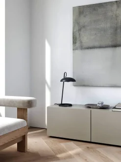 Versale bordlampe, sort