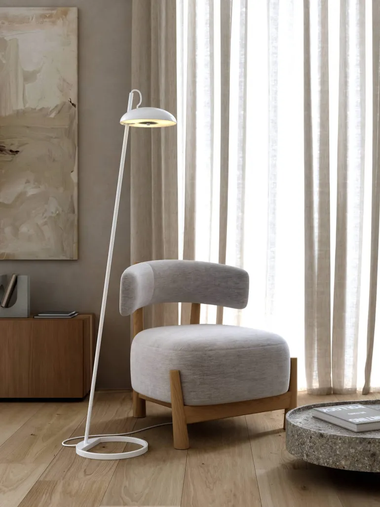 Versale gulvlampe, hvid