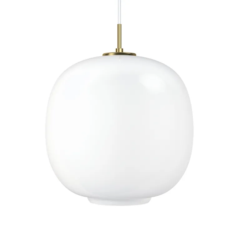 VL45 Radiohus Ø37 pendel, messing/opal
