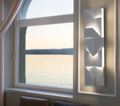 Wall Shadow long væglampe, hvid