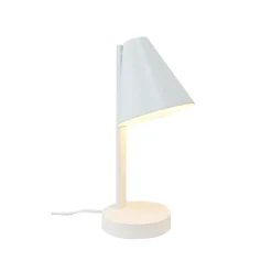 Wilmer bordlampe m/USB-C, hvid