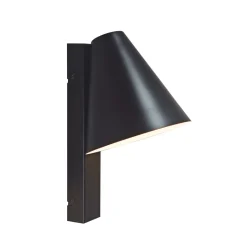 Wilmer væglampe m/USB-C, sort