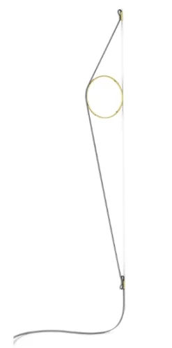 Wirering Væglampe, Grå/Guld