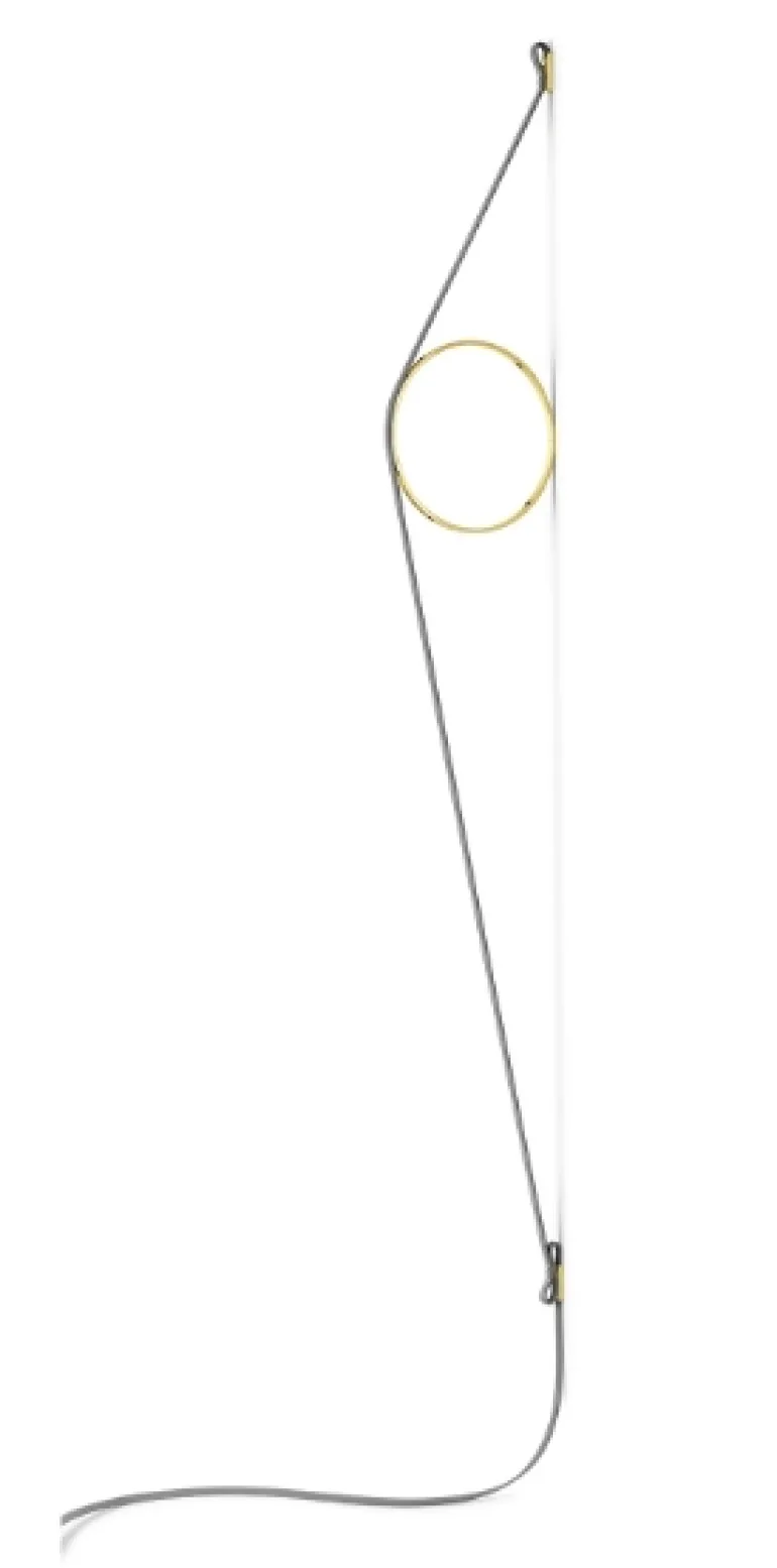 Wirering Væglampe, Grå/Guld