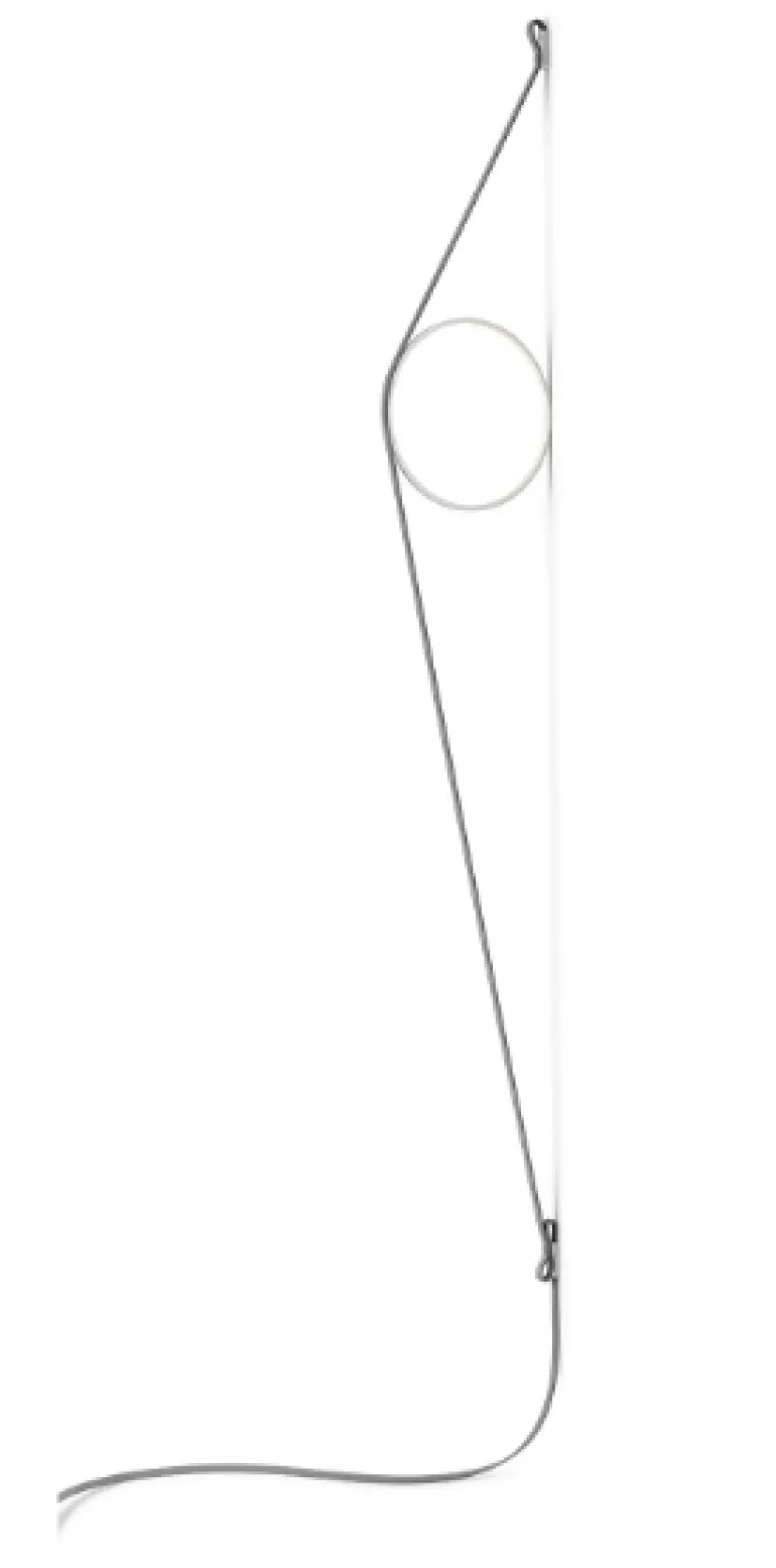 Wirering Væglampe, Grå/Hvid