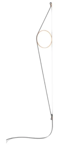 Wirering Væglampe, Grå/Pink