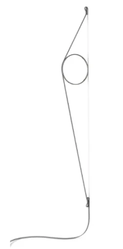 Wirering Væglampe, Grå/Sort