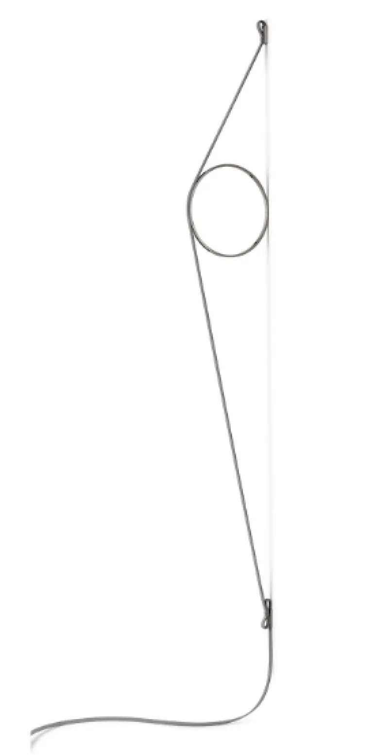 Wirering Væglampe, Grå/Sort