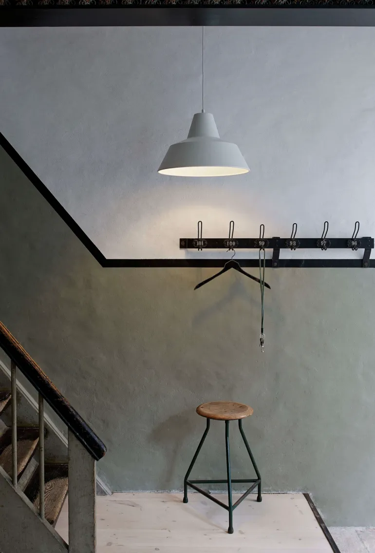 Workshop pendel W2, mat hvid